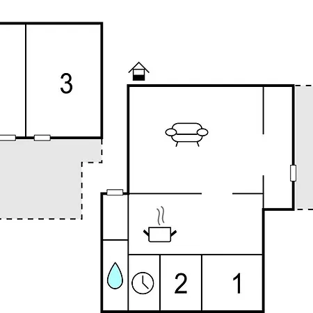 Nice In Reksteren With 4 Bedrooms And Wifi Дом отдыха *